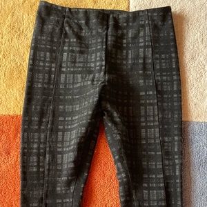 Lysse Black Plaid Leggings L